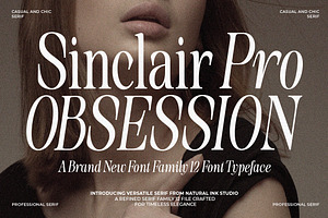 Sinclair Pro Obsession | 12 Font, a Serif Font by Natural Ink Studio