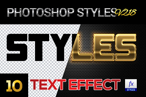 10 Creative Photoshop Styles V218