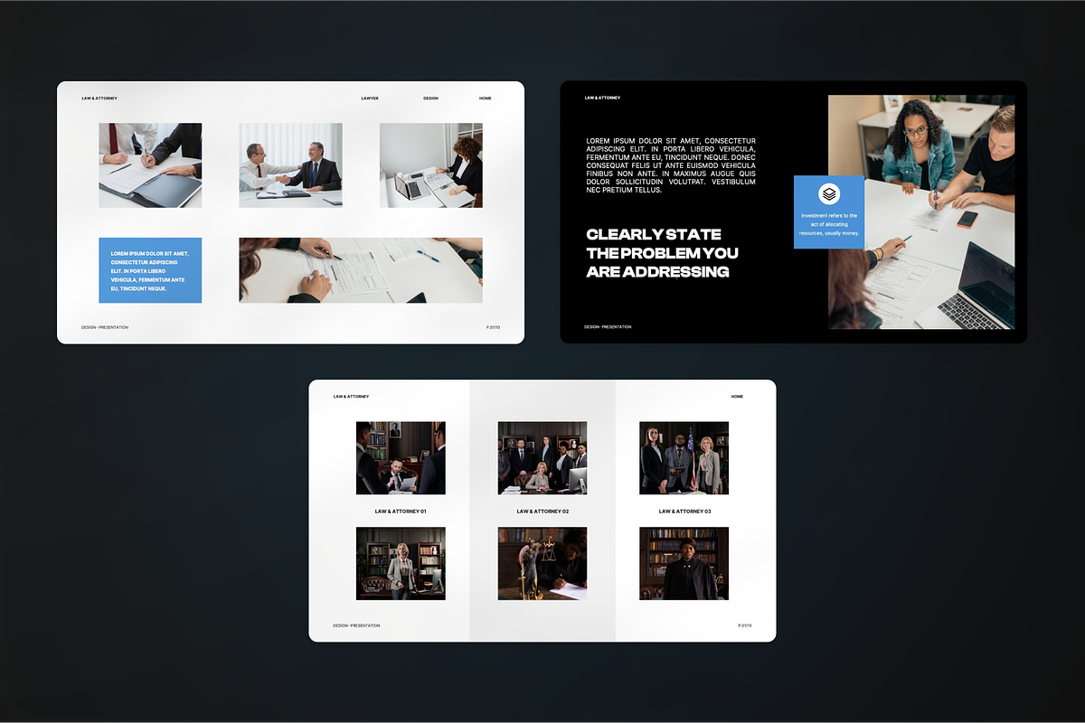 Lawyer & Attorney Google Slide, a Presentation Template by SquidPixey (Photo 5 of 7)