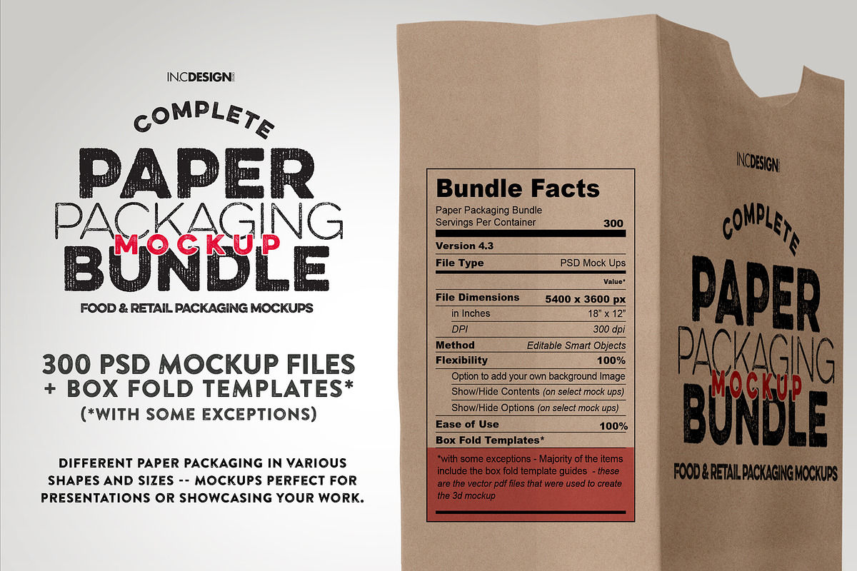 BUNDLE: Paper Packaging Mockup, a Cups & Container Mockup by INCDesign (Photo 2 of 18)