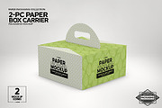 2pc PaperBox Carrier PackagingMockup, a Packaging Mockup by INCDesign (Thumbnail 4 of 8)