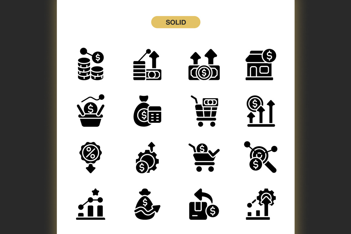 Cost Market Icons, an Icon by Spacepixel Creative (Photo 3 of 3)