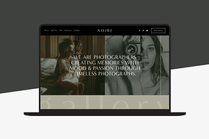 Squarespace 7.1 Template: Noire, a Squarespace Template by Big Cat Creative