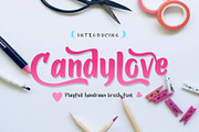 Candylove Playfull brushwritten font, a Symbol Font by SHEILLA (Thumbnail 1 of 6)