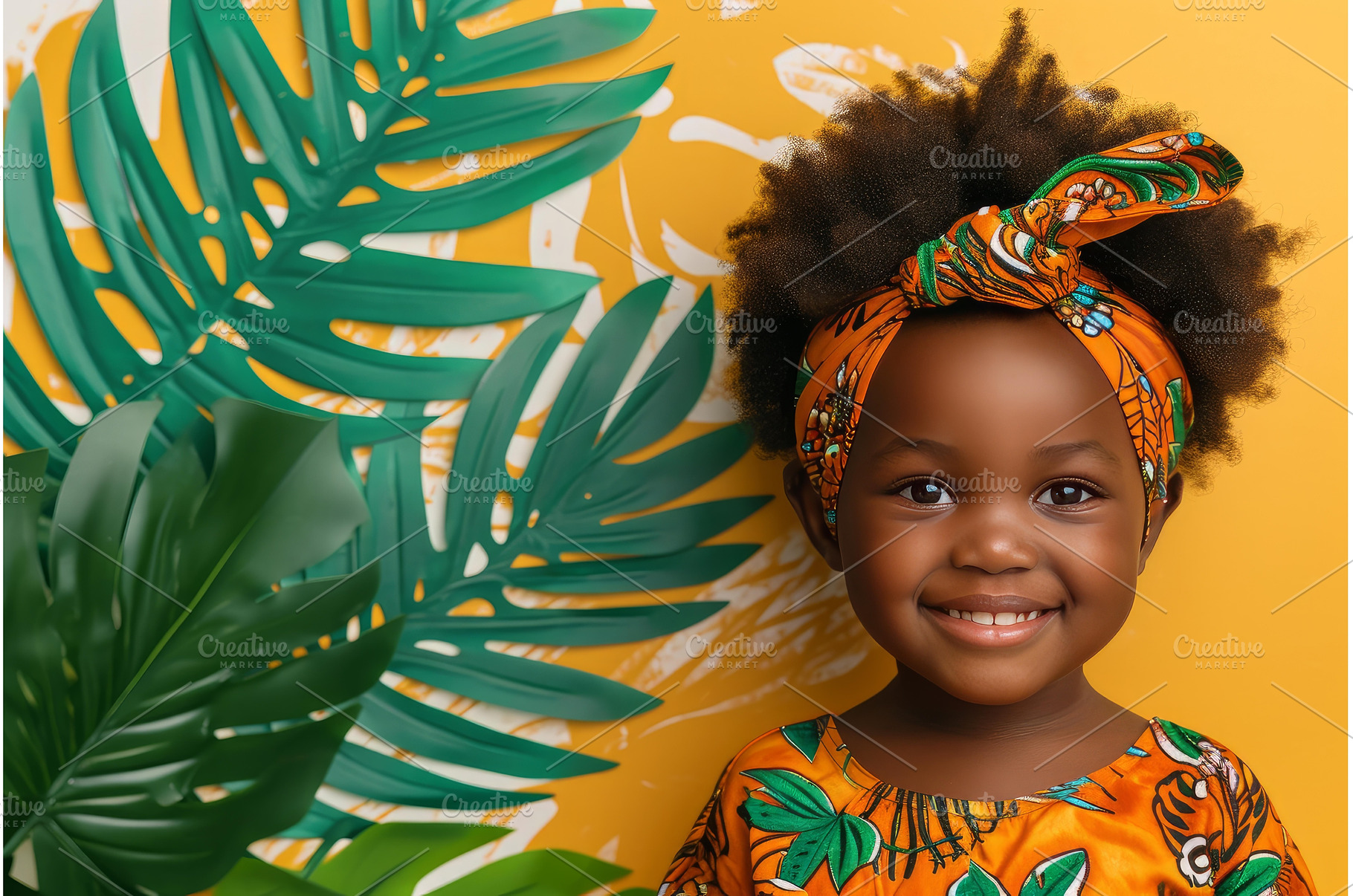Vibrant African child day mockup, a Person Photo by Ylivdesign