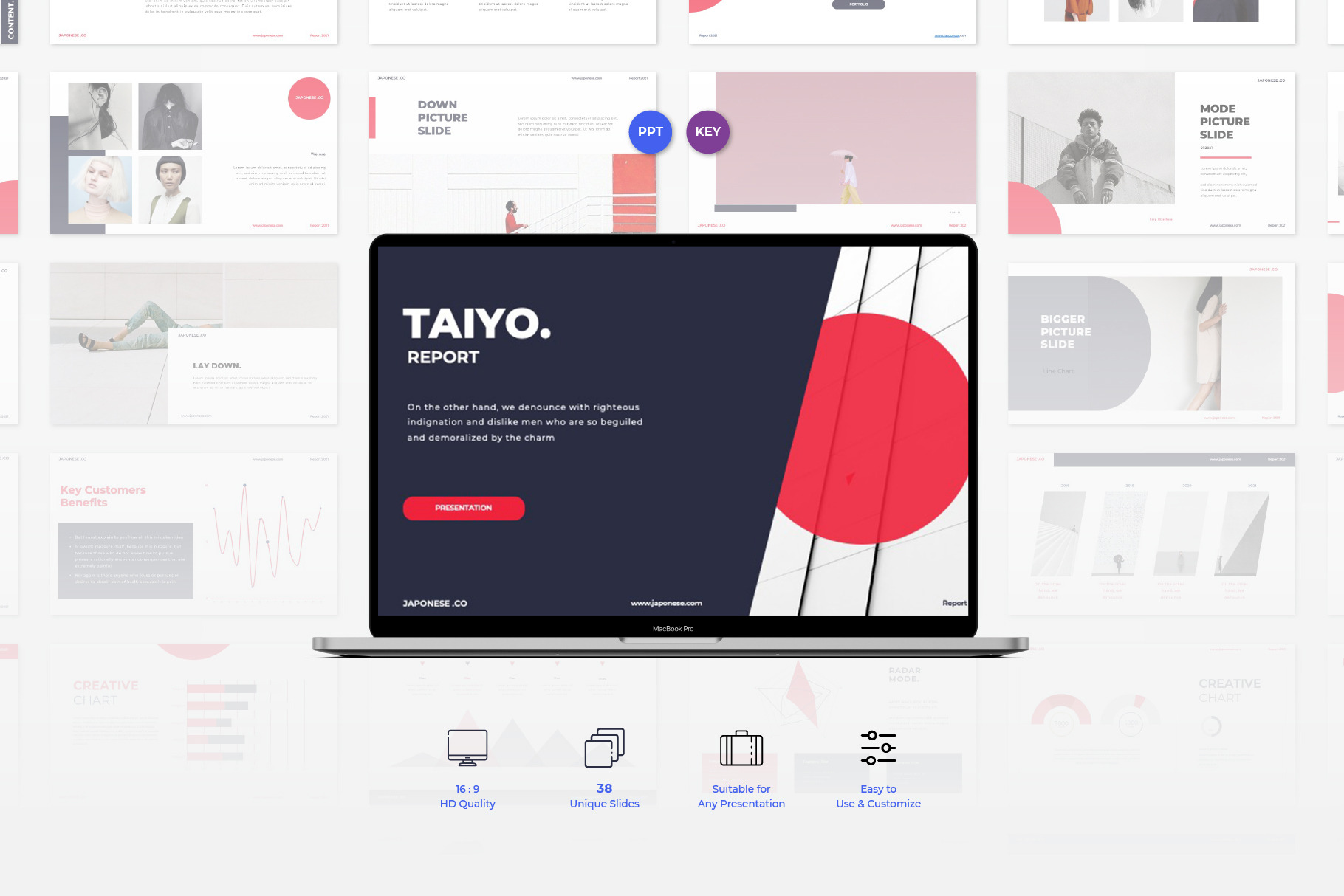 Clean Chart Presentation, a Presentation Template by Sundaylab
