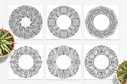 Folk style wreath for coloring, a Brushes & More by dnapslvsk (Thumbnail 3 of 6)
