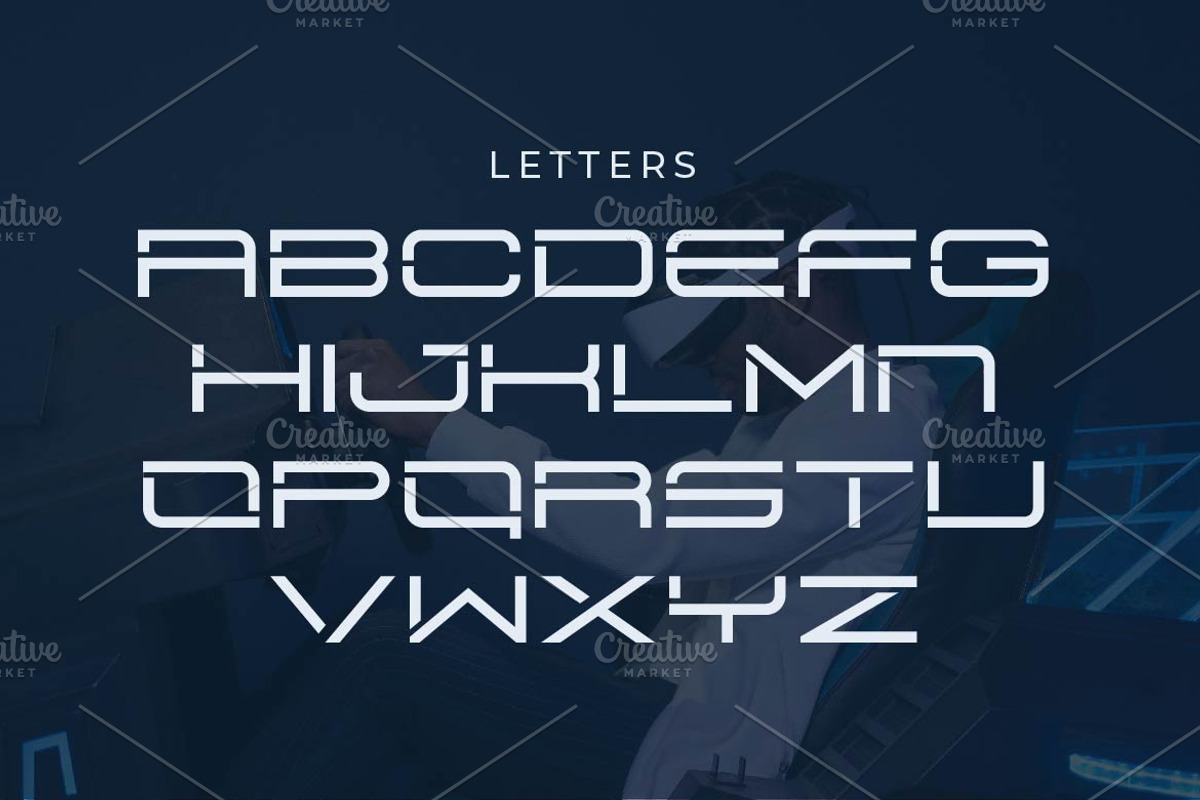 Jouta | Modern Futuristic Font, a Sans Serif Font by Artiveko (Photo 2 of 4)