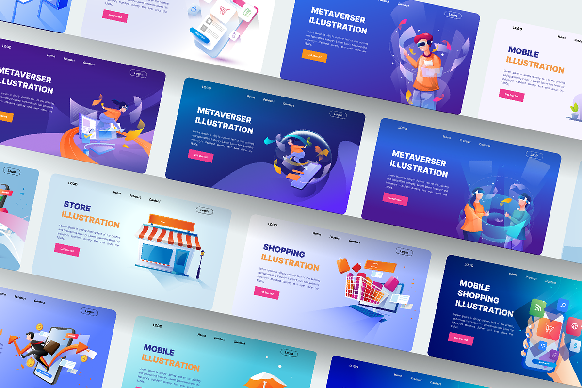Modern Illustration Landing Page, a Landing Page Template by Pixel Blend (Photo 6 of 7)