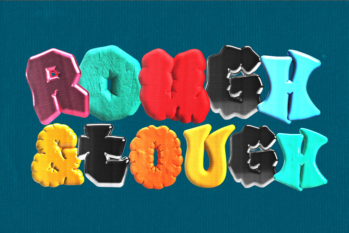 Retro 3D Letter PNGs: Oddtype, an Object Graphic by angelainthefields (Photo 10 of 11)
