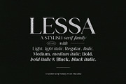 Lessa - Serif Font (10 Fonts), a Serif Font by Maculinc Type (Thumbnail 1 of 18)