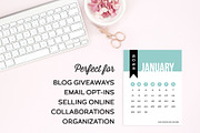 Calendar Cards for Illustrator, a Templates & Theme by Michelle Hickey Design (Thumbnail 4 of 5)