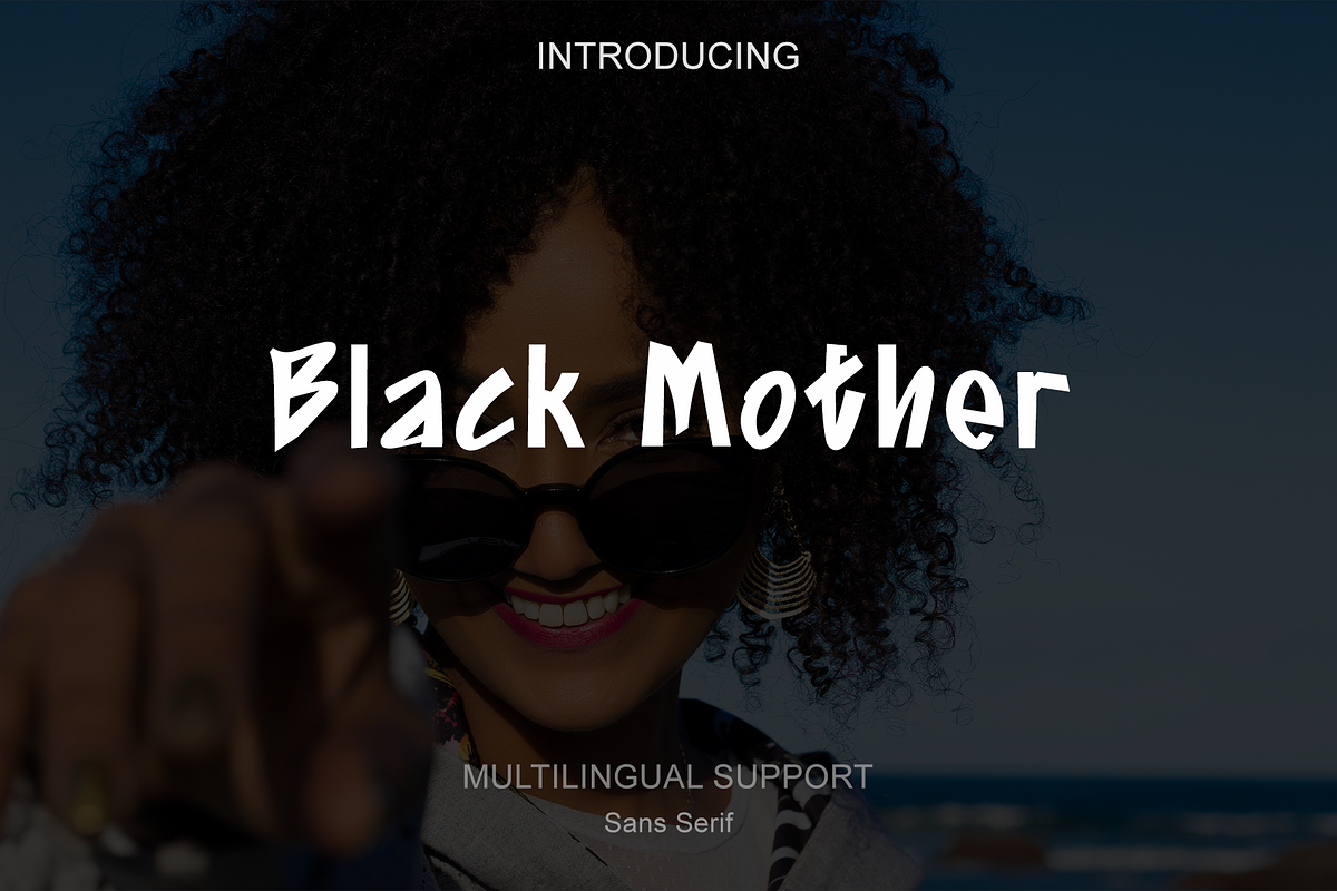 Black Mother - Music font, a Sans Serif Font by portype (Photo 1 of 6)