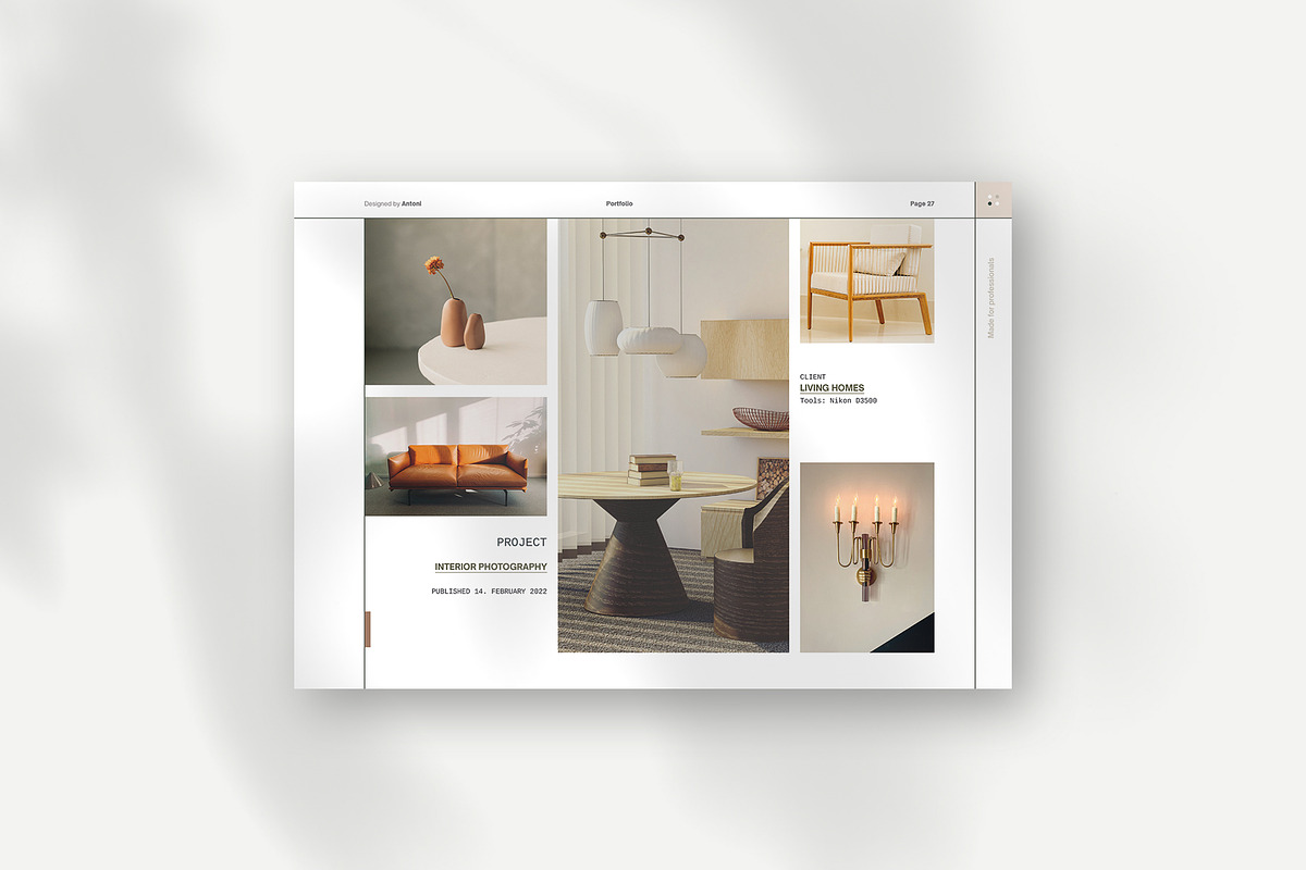 Antoni - Portfolio for Creatives, a Brochure Template by Imagination Area (Photo 4 of 16)