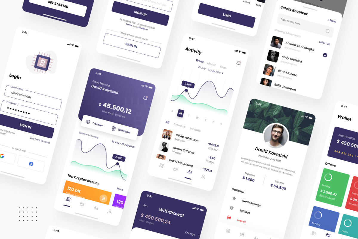 Kripton - Crypto Wallet iOS App, an App Template by peterdraw (Photo 4 of 10)