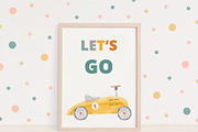 Watercolor race and retro car set, a Transportation Illustration by Watercolor Nastasia Art (Thumbnail 3 of 5)