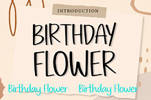 Birthday Flower
