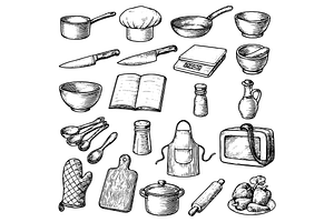 Kitchen Tools  Set, an Object Graphic by RT Studio