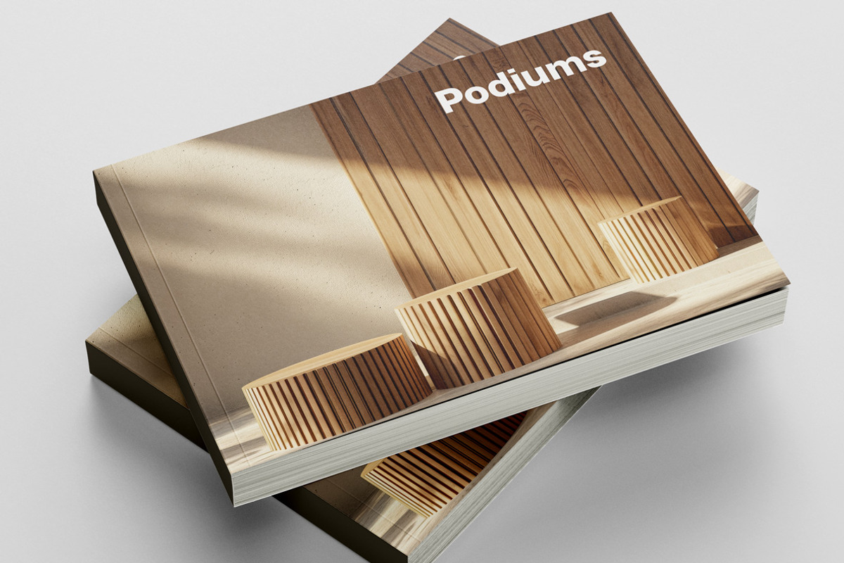 Wooden podiums. 61 images, a Decorative Illustration by Handmadefont (Photo 7 of 14)