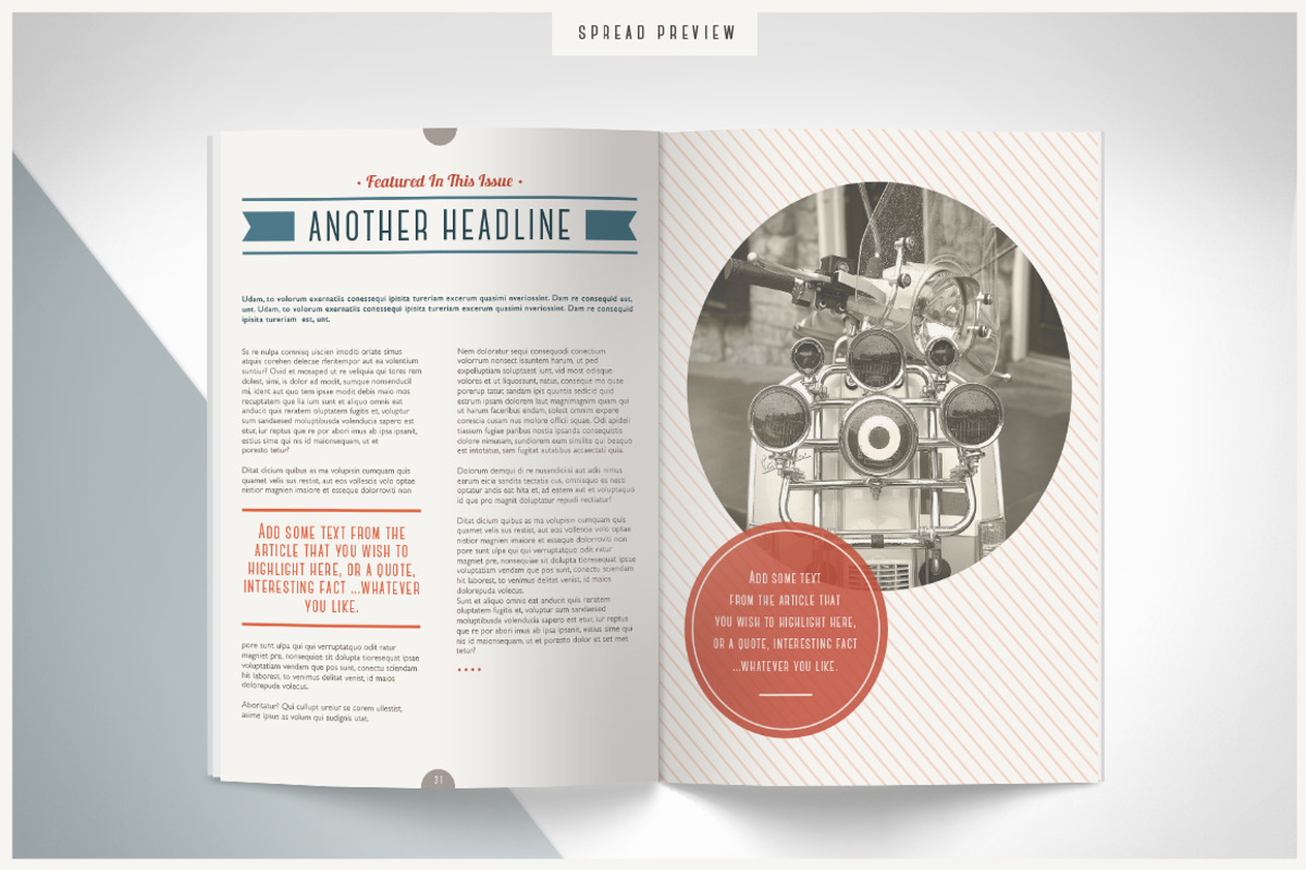 RETRO | Magazine, a Magazine Template by Marigold Studios (Photo 6 of 10)