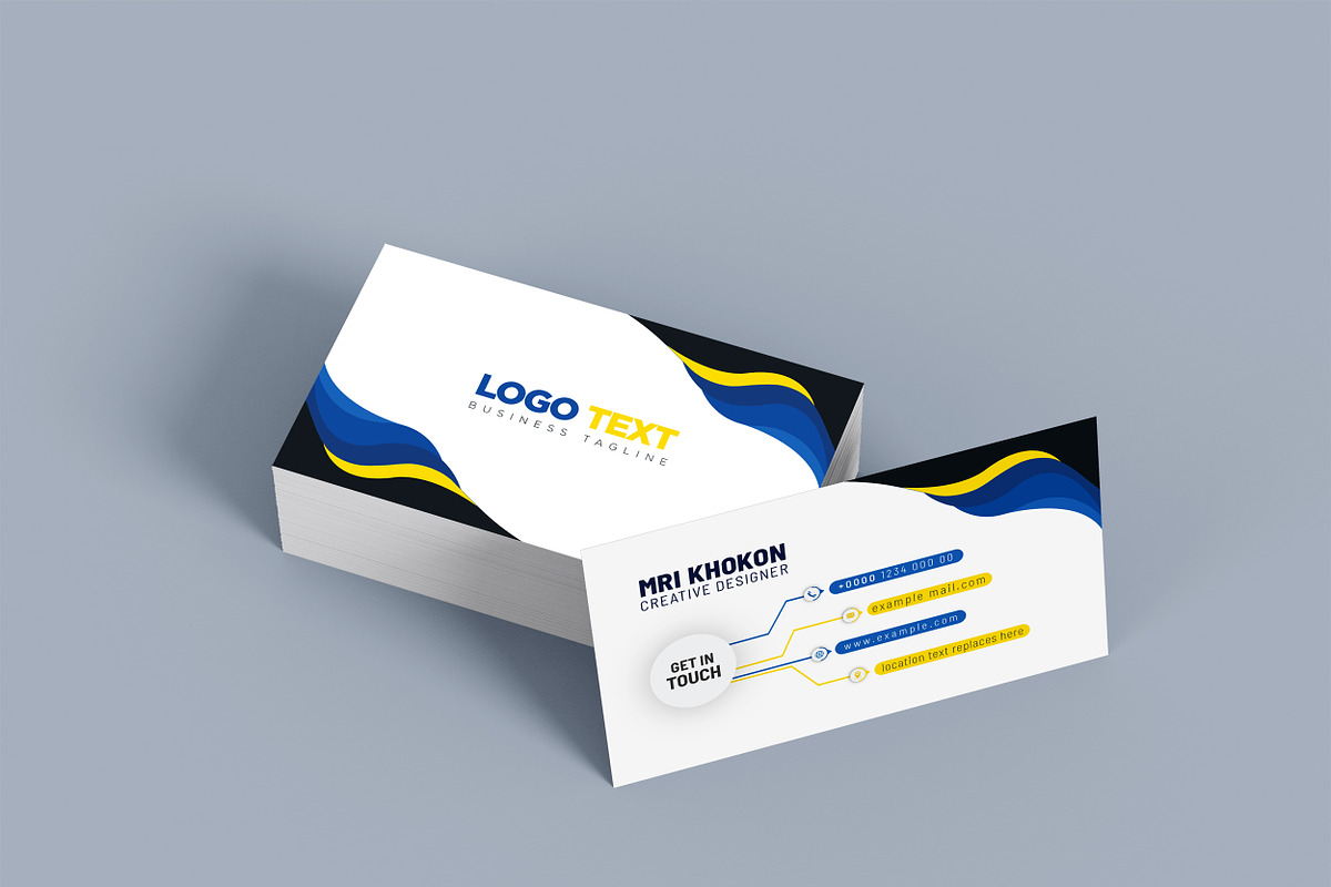 Unique Business Card Design, a Business Card Template by MRI STUDIO (Photo 2 of 9)