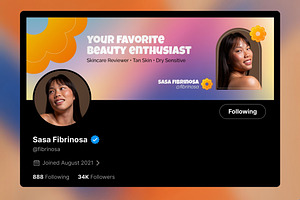 Beauty Enthusiast X Twitter Banner, a Social Media Template by FIBRINOSÄ