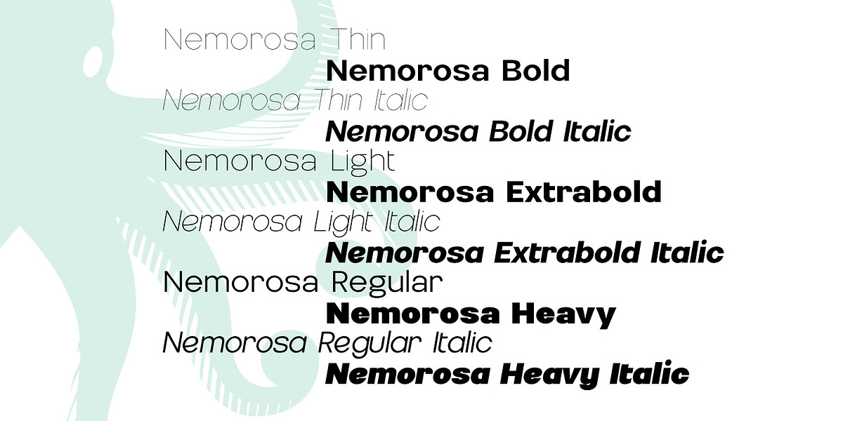 Nemorosa, a Sans Serif Font by Octotypo (Photo 3 of 7)
