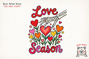 Valentine Love & Coffee Illustration, an Illustration by GlitterCraft (Thumbnail 28 of 41)