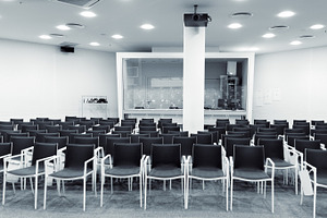 Modern press conference room, a Business Photo by BOOCYS