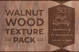 50 Walnut Wood Textures & Brushes
