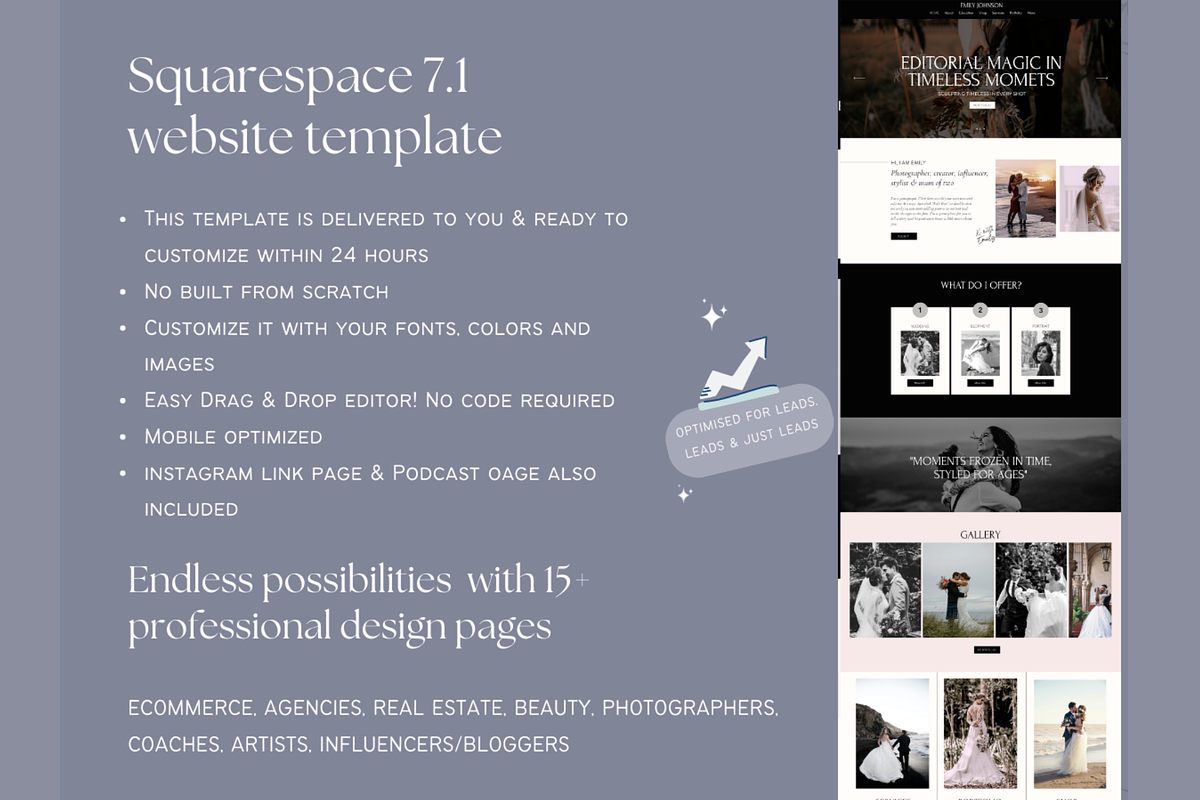 Wix website template photography, a Wix Template by Climbwithelevator (Photo 8 of 9)