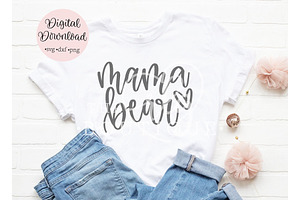 mama bear SVG, an Object Graphic by Rebecca Lane Graphics