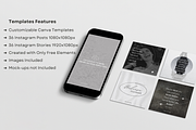 Motivational Instagram templates Kit, a Social Media Template by Soul & Maeum Store (Thumbnail 4 of 8)
