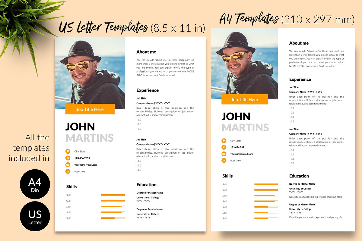 Modern Resume Design / CV - John, a Resume Template by Templates Design Co. (Photo 8 of 17)
