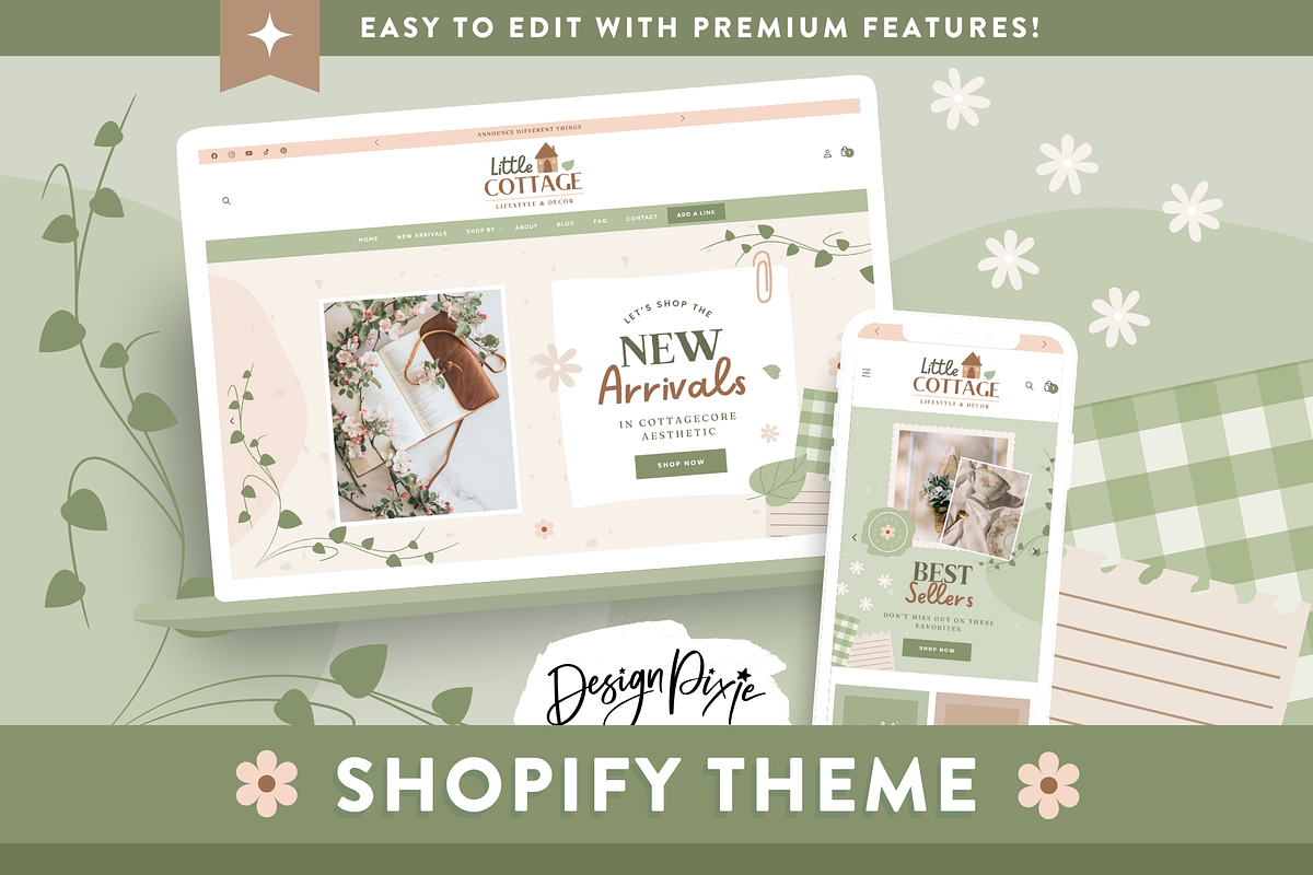 Cottagecore Shopify Theme, a Shopify Template by Design Pixie (Photo 11 of 11)