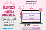 Membership Site Design Template, a Branding & Logo Template by bellaROSEworkshop (Thumbnail 9 of 10)