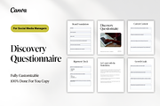 SMM Discovery Questionnaire Template, a Marketing Template by Anessta & Co (Thumbnail 1 of 8)