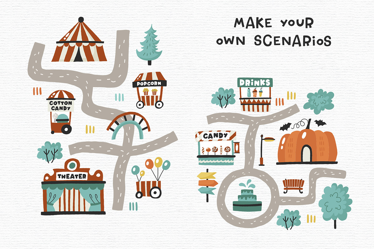 Amusement park. Map creator, a Background Graphic by Murvin (Photo 8 of 9)