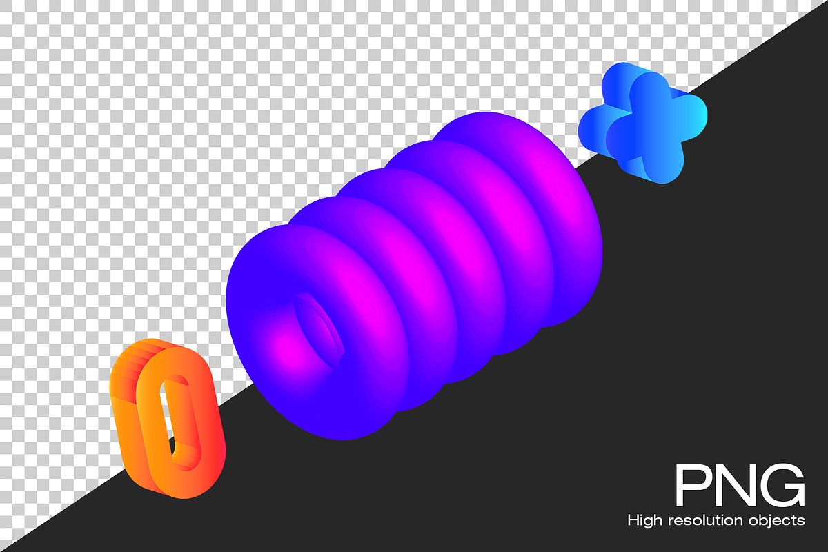 200 Geometry 3D PNG Shapes, an Object Graphic by Graphicdome (Photo 4 of 12)