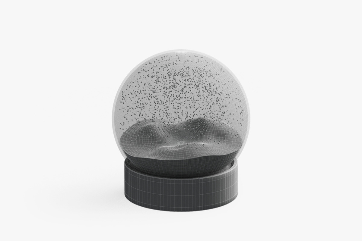 Snowglobe Animated Snowfall 3D Model, an Object 3D Model by rebrandy (Photo 9 of 10)