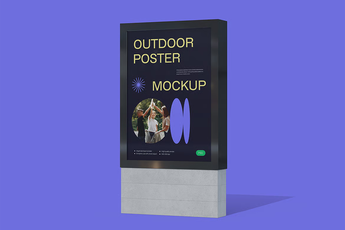 Poster Mockup - Rolled & Flat View, a Mockup by graphicsauce (Photo 4 of 4)