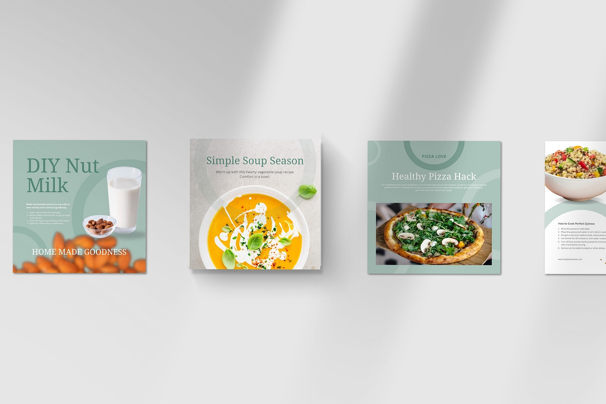 Food & Restaurant Instagram Bundle, a Social Media Template by TheBrightGrap (Photo 13 of 23)