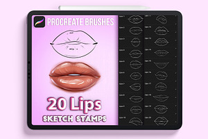 Procreate Lips Stamps