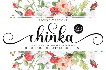 Chinka Family Script, a Script Font by IM Studio