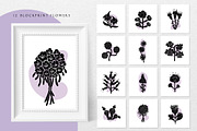 Wild flowers - botanical linocut, an Object Graphic by DariSmartArt (Thumbnail 2 of 13)