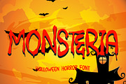 MONSTERIA - Halloween Font, a Font by NTC Graphic (Thumbnail 1 of 8)