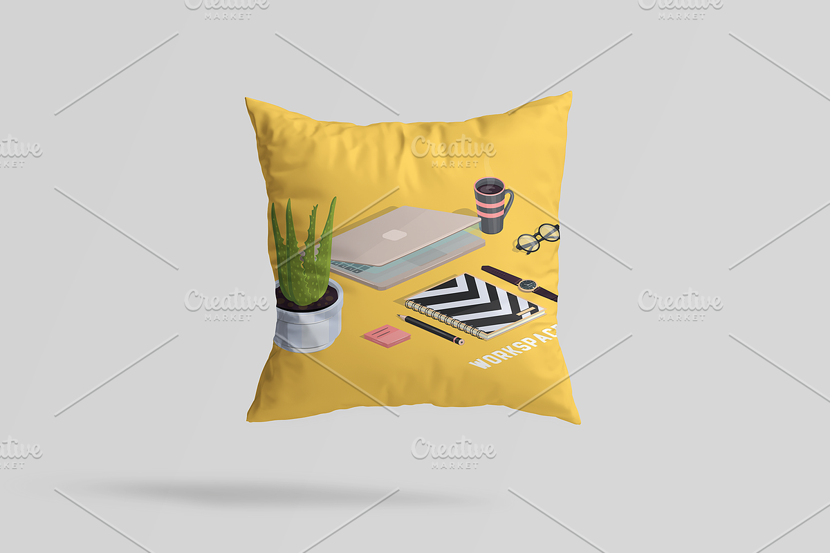 Workspace VECTOR isometric icons, a Finance Illustration by Natalka Dmitrova art (Photo 13 of 16)