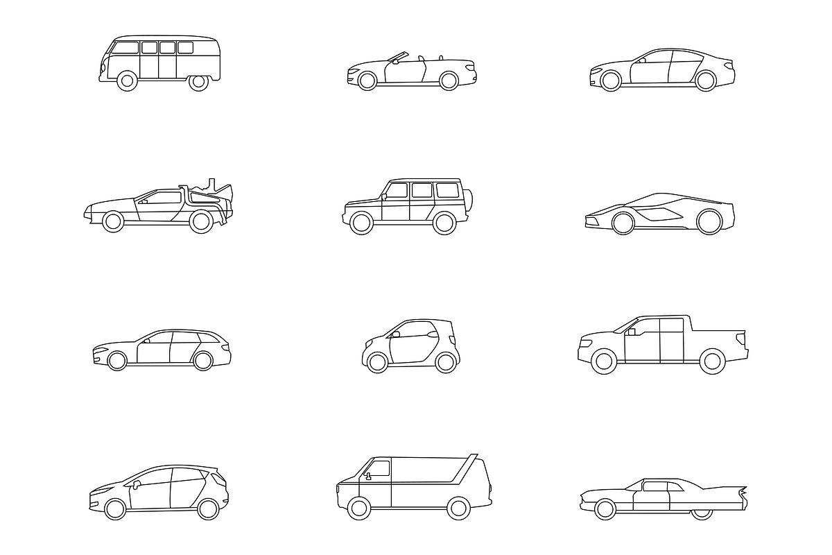 Car Type Iconset, an Icon by ninetothree