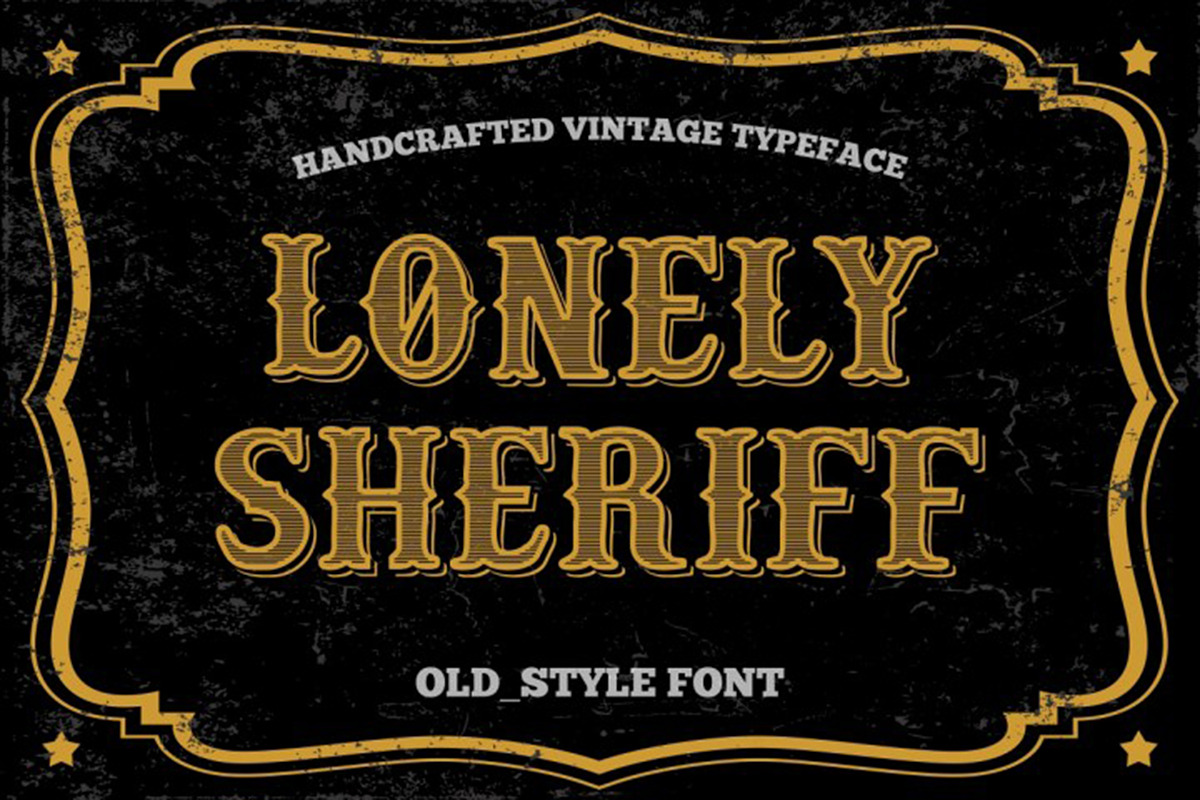 Old Style font - vintage typeface