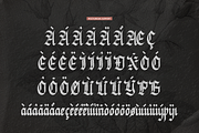 Sylterina | Blackletter Typeface, a Blackletter Font by Denustudios (Thumbnail 12 of 12)